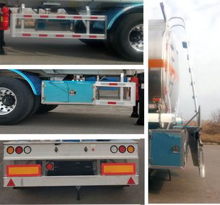 Shaanxi Automobile SHN9400GRYP406 Aluminum alloy flammable liquid tank transport semi-trailer