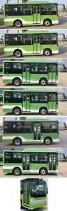 Jinlong  XMQ6605AGBEVL Pure electric city buses