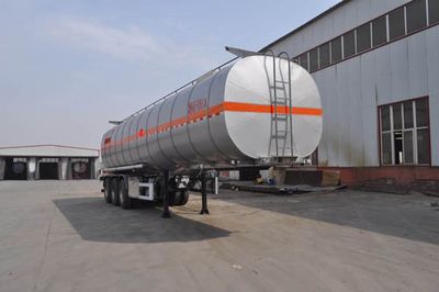 Qilin  QLG9407GRYA Aluminum alloy flammable liquid tank transport semi-trailer