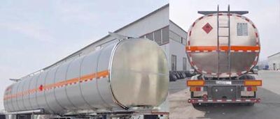 Qilin  QLG9407GRYA Aluminum alloy flammable liquid tank transport semi-trailer