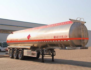 Zhengkang Hongtai brand automobiles HHT9406GYY Aluminum alloy oil transport semi-trailer