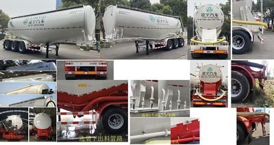 Lingyu  CLY9404GXH Lower ash semi-trailer