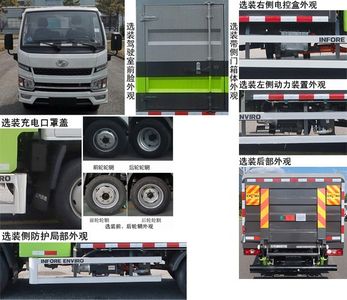 Zhonglian Automobile ZBH5040XTYSHABEV Pure electric enclosed bucket garbage truck