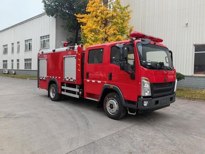 Chuanxiao brand automobiles SXF5112GXFSG40 Water tank fire truck