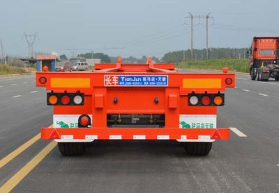 Tianjun Dejin brand automobiles TJV9408TJZE Container transport semi-trailer