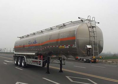 Huajun  ZCZ9403GYYHJG Aluminum alloy oil transport semi-trailer