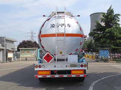 Lingyu  CLY9401GRYQ1 Aluminum alloy flammable liquid tank transport semi-trailer