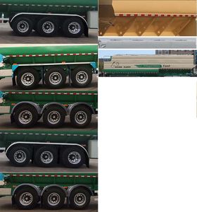 Lingyu  CLY9401ZSL Bulk feed transport semi-trailer