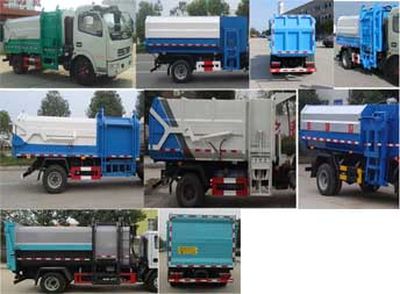 Zhongqi Liwei brand automobiles HLW5081ZZZ5EQ Hydraulic Lifter Garbage truck 