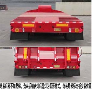 Liangsheng  SHS9380TDP Low flatbed semi-trailer