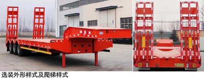 Liangsheng  SHS9380TDP Low flatbed semi-trailer