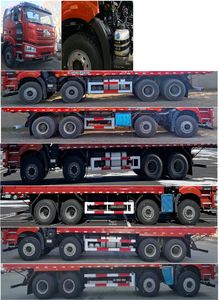 Jiefang Automobile CA3310P66K24L5T4AE6 Flat head diesel dump truck