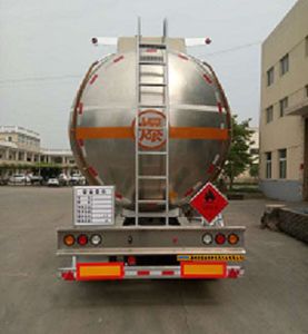 Hengxin Zhiyuan brand automobiles CHX9400GRYA Aluminum alloy flammable liquid tank transport semi-trailer