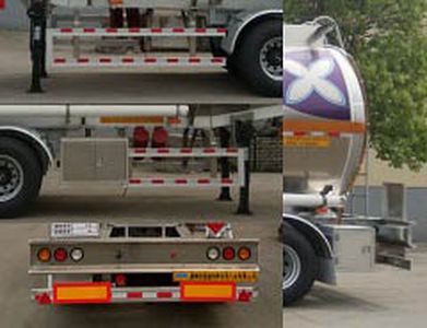 Hengxin Zhiyuan brand automobiles CHX9400GRYA Aluminum alloy flammable liquid tank transport semi-trailer