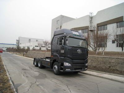 Jiefang Automobile CA4250P66K2T1E Flat head diesel semi-trailer tractor