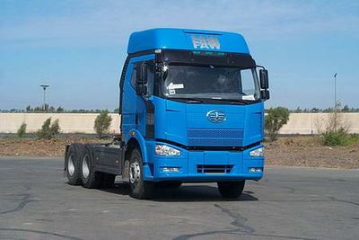 Jiefang Automobile CA4250P66K22T1AE Flat head diesel semi-trailer tractor