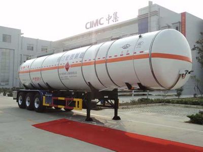 Hongtu  HT9401GRY1 Flammable liquid tank transport semi-trailer