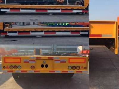 CIMC ZJV9400TDPQD Low flatbed semi-trailer