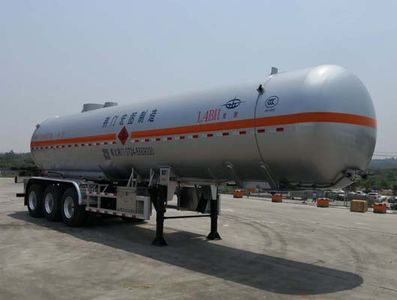 Hongtu  HT9405GRY Flammable liquid tank transport semi-trailer