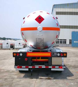 Hongtu  HT9405GRY Flammable liquid tank transport semi-trailer