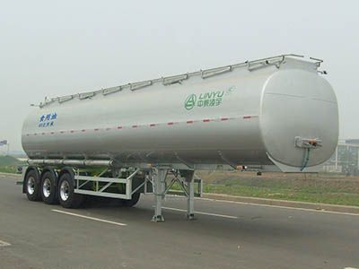 Lingyu  CLY9404GSY Aluminum alloy edible oil transportation semi-trailer