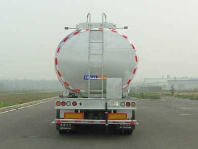 Lingyu  CLY9404GSY Aluminum alloy edible oil transportation semi-trailer