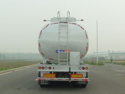 Lingyu  CLY9404GSY Aluminum alloy edible oil transportation semi-trailer