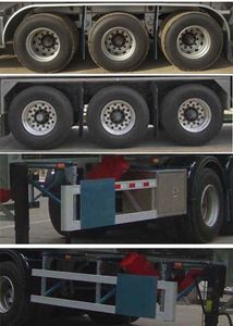 Lingyu  CLY9404GSY Aluminum alloy edible oil transportation semi-trailer