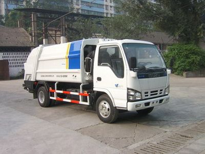 Shanhua  JHA5070ZLJ Rear mounted compressed garbage truck