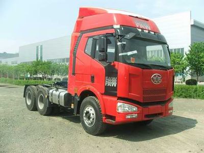 Jiefang Automobile CA4250P63K2T1A6E Flat head diesel semi-trailer tractor