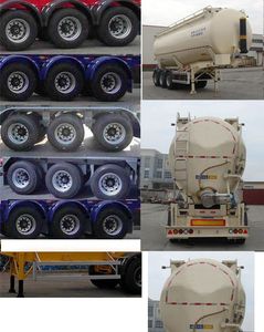 Tonghua  THT9403GFLA Low density powder material transportation semi-trailer