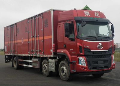 Huatong brand automobiles HCQ5260XRGLZ6 Flammable solid box transport vehicle