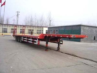 Guangke brand automobiles YGK9390TDP Low flatbed semi-trailer