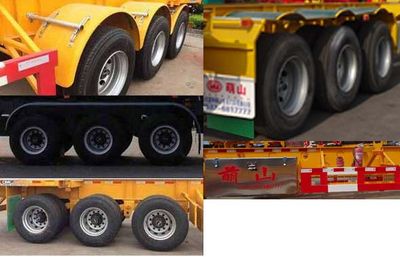 Mengshan  MSC9400TWY Transport semi-trailer of dangerous goods tank frame