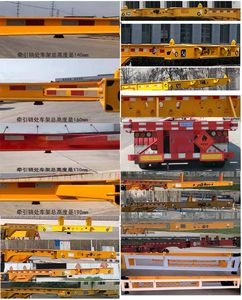 Hengtong Liangshan brand automobiles CBZ9404TWYE Transport semi-trailer of dangerous goods tank frame