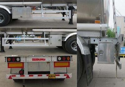 Special transport  DTA9405GRYA1 Aluminum alloy flammable liquid tank transport semi-trailer