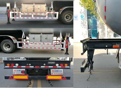 Zhengkang Hongtai brand automobiles HHT9401GYQA Semi trailer for liquefied gas transportation