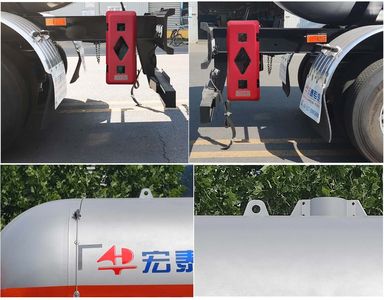 Zhengkang Hongtai brand automobiles HHT9401GYQA Semi trailer for liquefied gas transportation