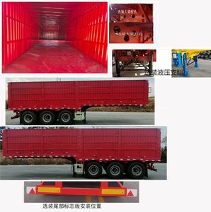 Qilu Hongguan Automobile GHG9400XXYE Box transport semi-trailer