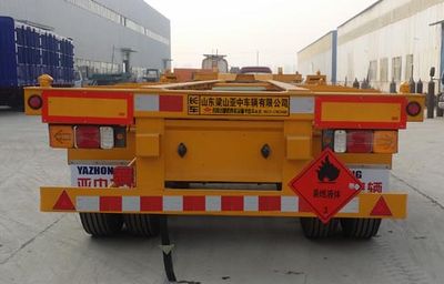 Yazhong Vehicle License Plate Automobile WPZ9401TWY Transport semi-trailer of dangerous goods tank frame