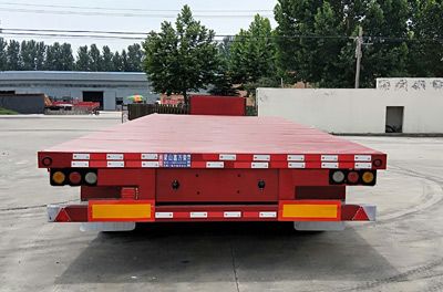 Xinwanrong brand automobiles CWR9400TDP Low flatbed semi-trailer