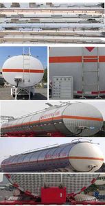 Tonghua  THT9402GRYG Flammable liquid tank transport semi-trailer