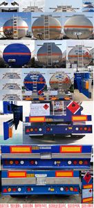 Ruijiang  WL9409GRYD45T Aluminum alloy flammable liquid tank transport semi-trailer