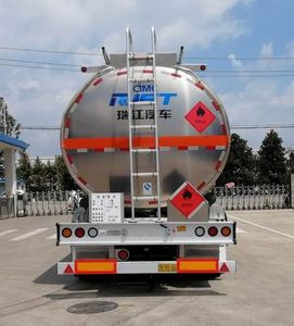 Ruijiang  WL9409GRYD45T Aluminum alloy flammable liquid tank transport semi-trailer