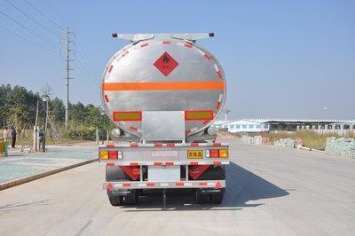 Hong Kong and Guangdong  HSD9400GRY Flammable liquid tank transport semi-trailer