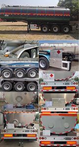 Lingyu  CLY9403GLYA Asphalt transport semi-trailer