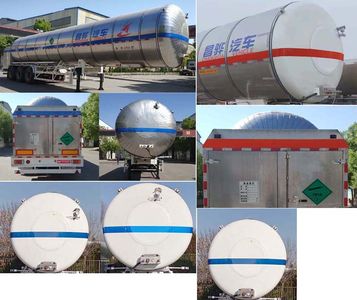 Changhua  HCH9400GDYA Low temperature liquid transport semi-trailer