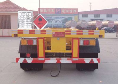 Huachang brand automobiles QDJ9401TWY Transport semi-trailer of dangerous goods tank frame