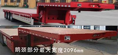 New Hongdong brand automobiles LHD9401TDP Low flatbed semi-trailer