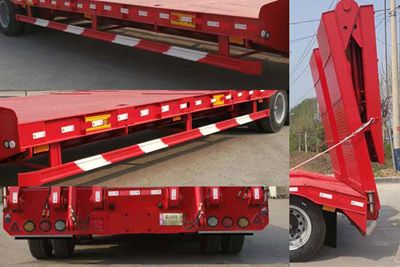 Luyue  LHX9408TDP Low flatbed semi-trailer